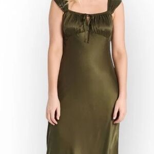 NWT Madewell silky ankle length dress